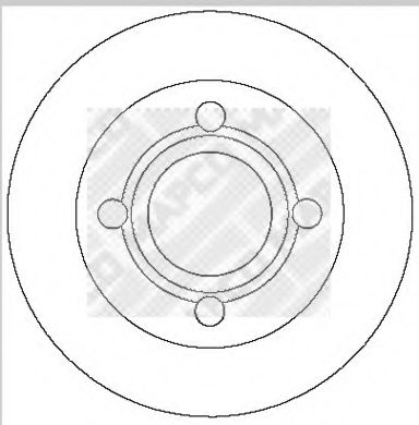 MAPCO 15706 Тормозной диск для AUDI 100 (Ауди 100) MAPCO 15706 Тормозной диск для AUDI 100 (Ауди 100)