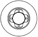 MAPCO 25535 Тормозной диск для MAZDA 323 III (Мазда 323 3) MAPCO 25535 Тормозной диск для MAZDA 323 III (Мазда 323 3)