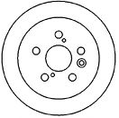 MAPCO 25563 Тормозной диск для TOYOTA (Тойота/тоета)