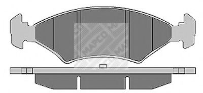 MAPCO 6159/2 Тормозные колодки для FORD FIESTA (Форд Фиэста) MAPCO 6159/2 Тормозные колодки для FORD FIESTA (Форд Фиэста)