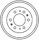 MAPCO 35503 Тормозной барабан 