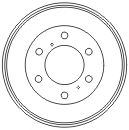 MAPCO 35511 Тормозной барабан 