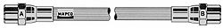 MAPCO 3946 Тормозной шланг для VOLKSWAGEN LT 28-35 I (Фольксваген Лт 28-35 и) MAPCO 3946 Тормозной шланг для VOLKSWAGEN LT 28-35 I (Фольксваген Лт 28-35 и)