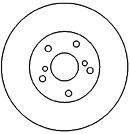 MAPCO 45550 Тормозной диск для TOYOTA (Тойота/тоета)
