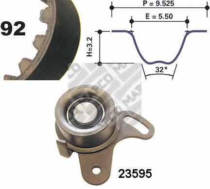 MAPCO 73533 Комплект ремня ГРМ для HYUNDAI EXCEL (Хендай Эxcэл) MAPCO 73533 Комплект ремня ГРМ для HYUNDAI EXCEL (Хендай Эxcэл)