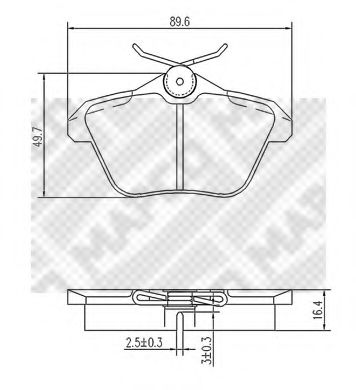 MAPCO 6773 Тормозные колодки для LANCIA KAPPA SW (Лансиа/лянча Каппа св) MAPCO 6773 Тормозные колодки для LANCIA KAPPA SW (Лансиа/лянча Каппа св)