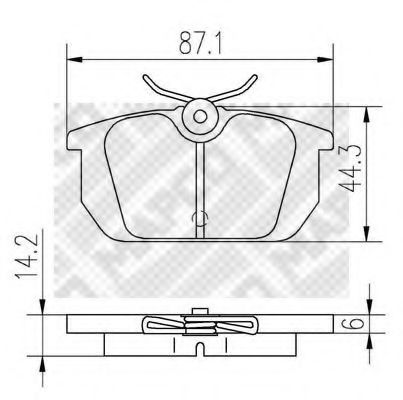 MAPCO 6269 Тормозные колодки для FIAT TEMPRA (Фиат Тэмпра) MAPCO 6269 Тормозные колодки для FIAT TEMPRA (Фиат Тэмпра)