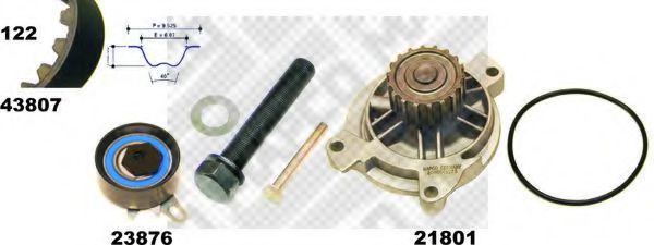 MAPCO 41834 Комплект ремня ГРМ для VOLKSWAGEN T4 MULTIVAN (Фольксваген Т4 мултиvан) MAPCO 41834 Комплект ремня ГРМ для VOLKSWAGEN T4 MULTIVAN (Фольксваген Т4 мултиvан)