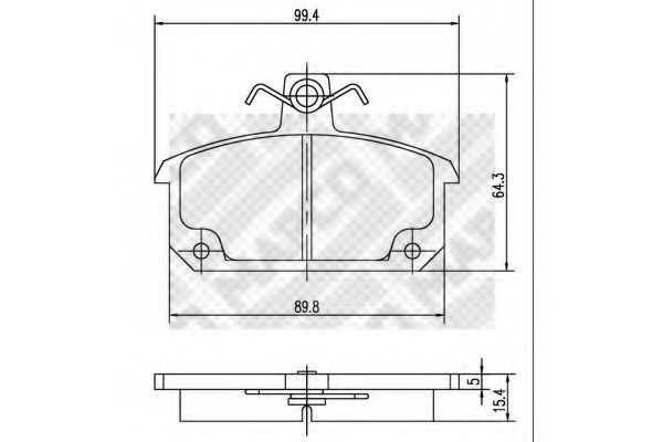 MAPCO 6903 Тормозные колодки для RENAULT (Рено) MAPCO 6903 Тормозные колодки для RENAULT (Рено)
