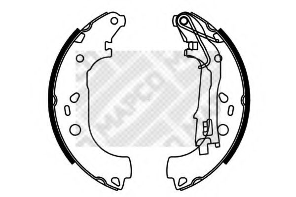 MAPCO 8140 Тормозные колодоки для LANCIA MUSA (Лансиа/лянча Муса)