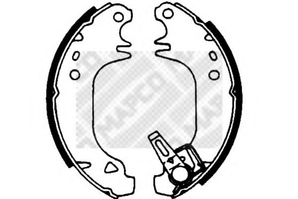 MAPCO 8318 Тормозные колодоки для PEUGEOT 205 II (Пежо 205 2) MAPCO 8318 Тормозные колодоки для PEUGEOT 205 II (Пежо 205 2)