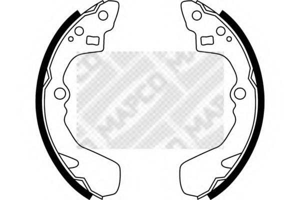 MAPCO 8516 Тормозные колодоки для SUBARU JUSTY II (Субару Жустъ 2) MAPCO 8516 Тормозные колодоки для SUBARU JUSTY II (Субару Жустъ 2)