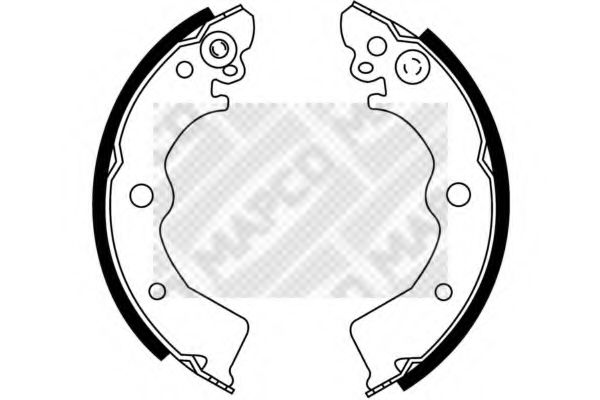 MAPCO 8521 Тормозные колодоки для NISSAN 100 NX (Ниссан 100 нx) MAPCO 8521 Тормозные колодоки для NISSAN 100 NX (Ниссан 100 нx)