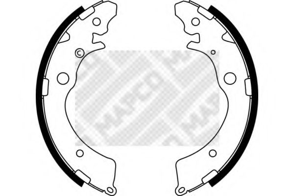 MAPCO 8522 Тормозные колодоки для HONDA ACCORD V (Хонда Аккорд 5) MAPCO 8522 Тормозные колодоки для HONDA ACCORD V (Хонда Аккорд 5)