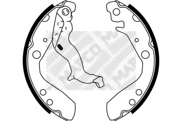 MAPCO 8524 Тормозные колодоки для HONDA FIT II (Хонда Фит 2) MAPCO 8524 Тормозные колодоки для HONDA FIT II (Хонда Фит 2)