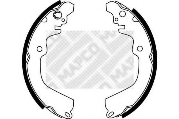 MAPCO 8527 Тормозные колодоки для MITSUBISHI ETERNA III (Митсубиши/митсубиси Этэрна 3) MAPCO 8527 Тормозные колодоки для MITSUBISHI ETERNA III (Митсубиши/митсубиси Этэрна 3)