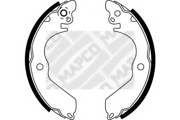 MAPCO 8528 Тормозные колодоки для MITSUBISHI LANCER IV (Митсубиши/митсубиси Ланcэр иv) MAPCO 8528 Тормозные колодоки для MITSUBISHI LANCER IV (Митсубиши/митсубиси Ланcэр иv)