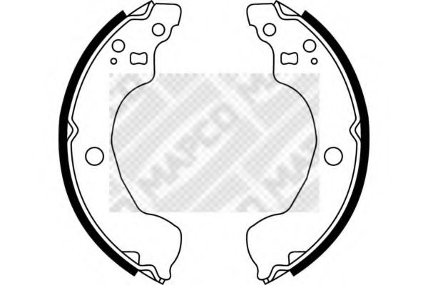 MAPCO 8530 Тормозные колодоки для NISSAN PULSAR VII (Ниссан Пулсар v2) MAPCO 8530 Тормозные колодоки для NISSAN PULSAR VII (Ниссан Пулсар v2)