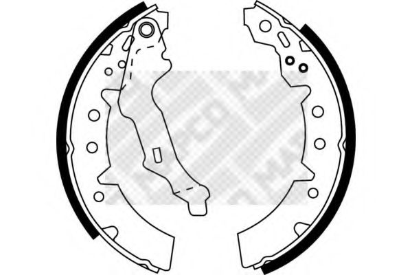 MAPCO 8531 Тормозные колодоки для TOYOTA CARINA E (Тойота/тоета Карина е) MAPCO 8531 Тормозные колодоки для TOYOTA CARINA E (Тойота/тоета Карина е)