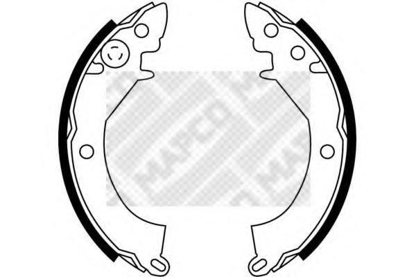 MAPCO 8553 Тормозные колодоки для MITSUBISHI COLT I (Митсубиши/митсубиси Cолт и) MAPCO 8553 Тормозные колодоки для MITSUBISHI COLT I (Митсубиши/митсубиси Cолт и)