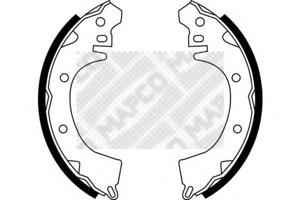 MAPCO 8561 Тормозные колодоки для MITSUBISHI ETERNA III (Митсубиши/митсубиси Этэрна 3) MAPCO 8561 Тормозные колодоки для MITSUBISHI ETERNA III (Митсубиши/митсубиси Этэрна 3)