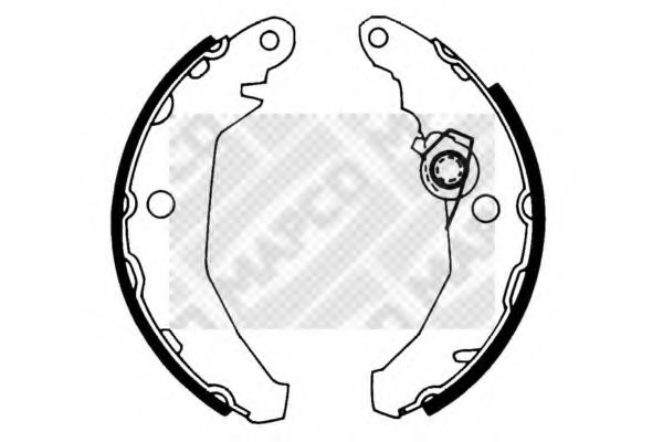 MAPCO 8806 Тормозные колодоки для FORD FIESTA (Форд Фиэста) MAPCO 8806 Тормозные колодоки для FORD FIESTA (Форд Фиэста)
