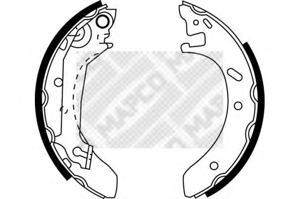 MAPCO 8823 Тормозные колодоки для FORD MONDEO (Форд Мондэо) MAPCO 8823 Тормозные колодоки для FORD MONDEO (Форд Мондэо)