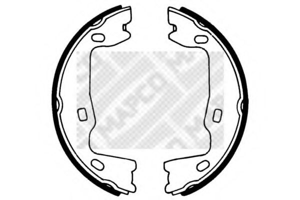 MAPCO 8824 Тормозные колодоки для OPEL COMMODORE B (Опель Cоммодорэ б) MAPCO 8824 Тормозные колодоки для OPEL COMMODORE B (Опель Cоммодорэ б)
