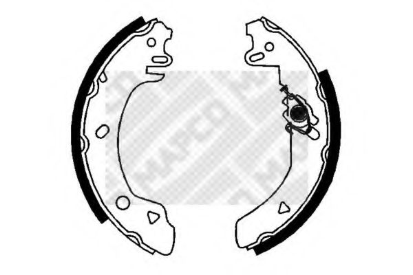 MAPCO 8826 Тормозные колодоки для FORD FIESTA (Форд Фиэста) MAPCO 8826 Тормозные колодоки для FORD FIESTA (Форд Фиэста)
