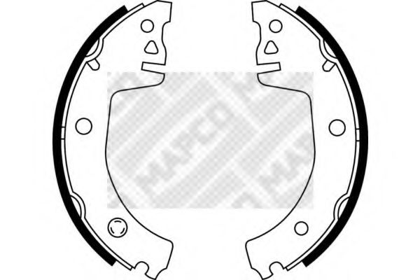 MAPCO 8913 Тормозные колодоки для SKODA (Шкода) MAPCO 8913 Тормозные колодоки для SKODA (Шкода)