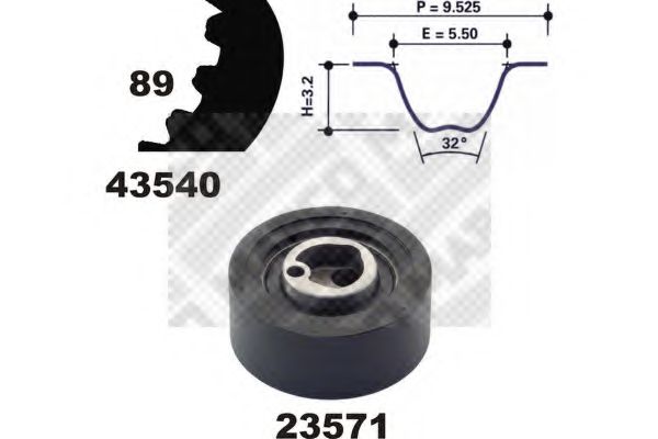 MAPCO 23540 Комплект ремня ГРМ для SUZUKI ALTO (Сузуки Алто) MAPCO 23540 Комплект ремня ГРМ для SUZUKI ALTO (Сузуки Алто)