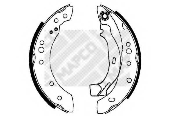 MAPCO 8132 Тормозные колодоки для CITROËN C2 (CитроËн C2) MAPCO 8132 Тормозные колодоки для CITROËN C2 (CитроËн C2)
