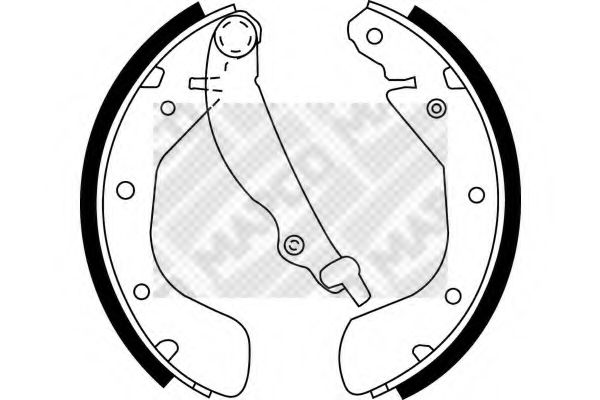 MAPCO 8565 Тормозные колодоки для DAEWOO KALOS (Дэу Калос)