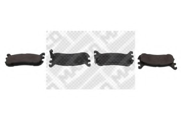 MAPCO 6589 Тормозные колодки для MAZDA MIATA II (Мазда Миата 2) MAPCO 6589 Тормозные колодки для MAZDA MIATA II (Мазда Миата 2)