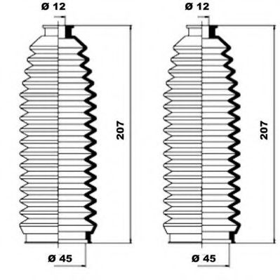 MOOG K150080 Комплект пылника, рулевое управление для FORD MONDEO (Форд Мондэо) MOOG K150080 Комплект пылника, рулевое управление для FORD MONDEO (Форд Мондэо)