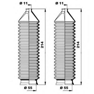 MOOG K150166 Комплект пылника, рулевое управление для FIAT TEMPRA SW (Фиат Темпра св) MOOG K150166 Комплект пылника, рулевое управление для FIAT TEMPRA SW (Фиат Темпра св)