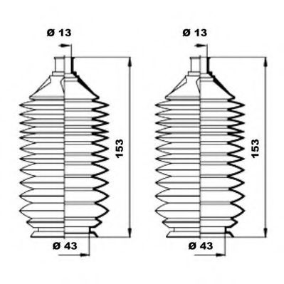MOOG K150194 Комплект пылника, рулевое управление для MAZDA 323 S VI (Мазда 323 с6) MOOG K150194 Комплект пылника, рулевое управление для MAZDA 323 S VI (Мазда 323 с6)
