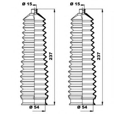 MOOG K150204 Комплект пылника, рулевое управление для KIA CARNIVAL II (Киа Карнивал 2) MOOG K150204 Комплект пылника, рулевое управление для KIA CARNIVAL II (Киа Карнивал 2)