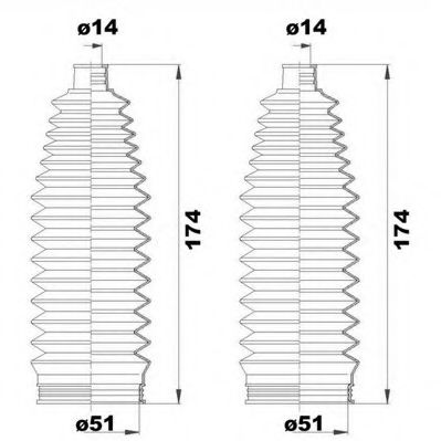 MOOG K150215 Комплект пылника, рулевое управление для TOYOTA ECHO VERSO (Тойота/тоета Эчо vэрсо) MOOG K150215 Комплект пылника, рулевое управление для TOYOTA ECHO VERSO (Тойота/тоета Эчо vэрсо)