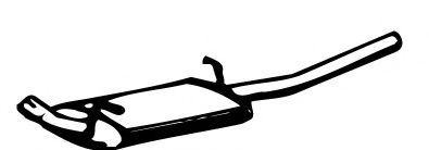 FONOS 61966 Глушитель выхлопных газов конечный 