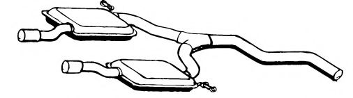 FONOS 61982 Средний глушитель выхлопных газов 