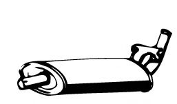 FONOS 617996 Средний глушитель выхлопных газов для OPEL (Опель) FONOS 617996 Средний глушитель выхлопных газов для OPEL (Опель)