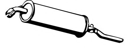 FONOS 618180 Глушитель выхлопных газов конечный 