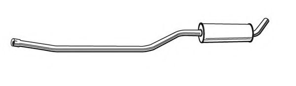 FONOS 631007 Средний глушитель выхлопных газов 