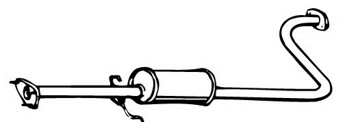 FONOS 620541 Средний глушитель выхлопных газов 