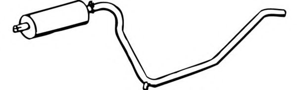 FONOS 617597 Средний глушитель выхлопных газов для OPEL KADETT E COMBO (Опель Кадэтт э комбо) FONOS 617597 Средний глушитель выхлопных газов для OPEL KADETT E COMBO (Опель Кадэтт э комбо)