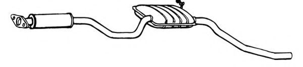 FONOS 619544 Средний глушитель выхлопных газов 