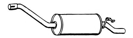 FONOS 619699 Глушитель выхлопных газов конечный 