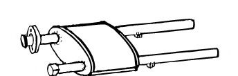 FONOS 619142 Предглушитель выхлопных газов для FORD SCORPIO I (Форд Скорпио 1) FONOS 619142 Предглушитель выхлопных газов для FORD SCORPIO I (Форд Скорпио 1)