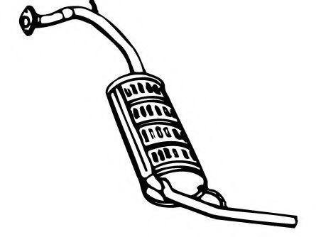 FONOS 620005 Глушитель выхлопных газов конечный 